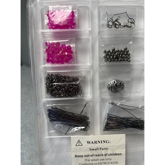 Annies Simply Beads Kit W/Romance Design & Pink Crystals For DIY Jewelry Making - Picture 5 of 7